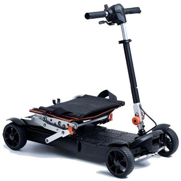 Feather Mobility 27X Compact Electric Scooter Folded Seat View