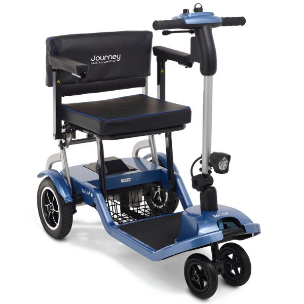Journey So Lite™ Lightweight Folding Scooter Blue Front-Right View
