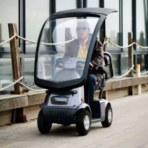 Afikim Breeze C4 All Terrain Scooter Front View with Canopy