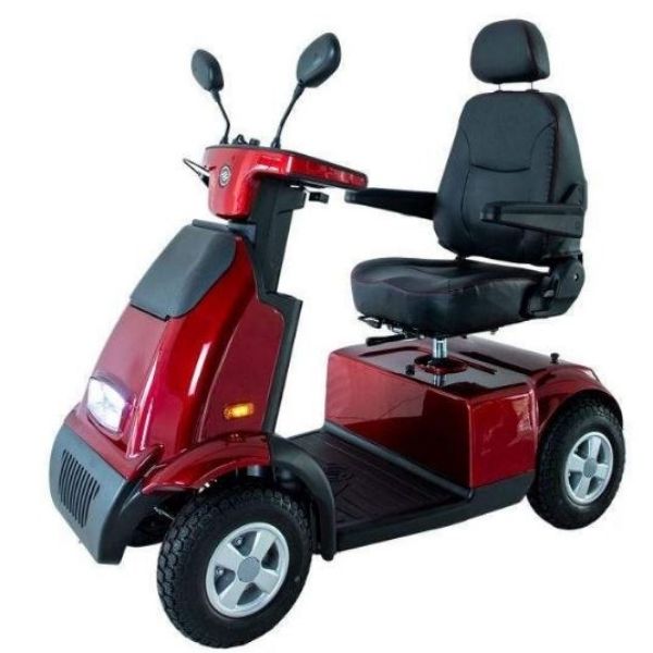 Afikim Breeze C4 All Terrain Scooter Red Side View