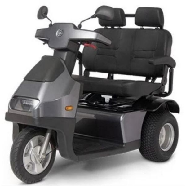 Afikim Breeze S3 Wheel Scooter Grey 2 Seat View