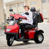 Afikim Breeze S3 Wheel Scooter Red with Passenger View