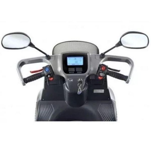 Afikim Breeze S3 Wheel Scooter Silver Dashboard View