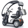 Afikim Breeze S3 Wheel Scooter Silver Right Side with Canopy View