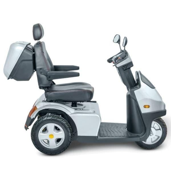 Afikim Breeze S3 Wheel Scooter Silver Side View