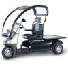 Afiscooter M All Terrain Mobility Scooter by Afikim Silver Left with Canopy View