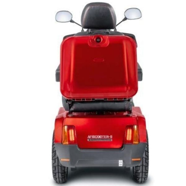 Afiscooter S4 Mobility Scooter 4 Wheel Red Rear View