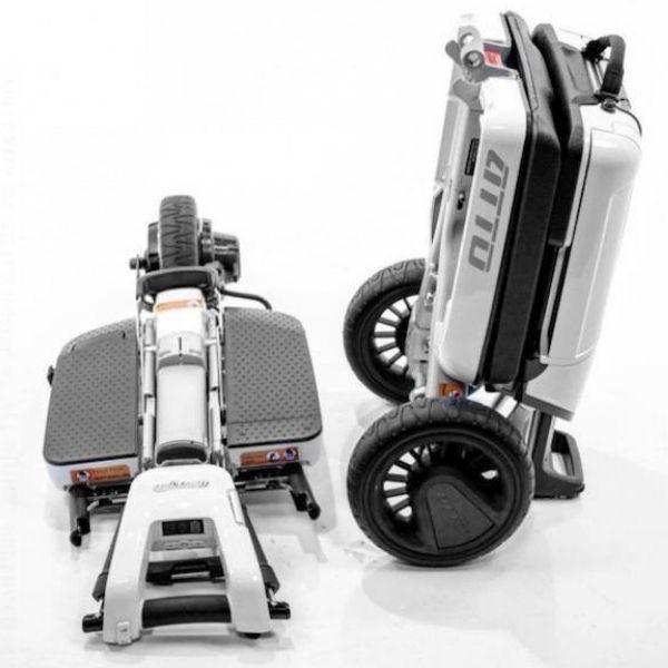 Atto Folding Mobility Scooter Folded Angle View