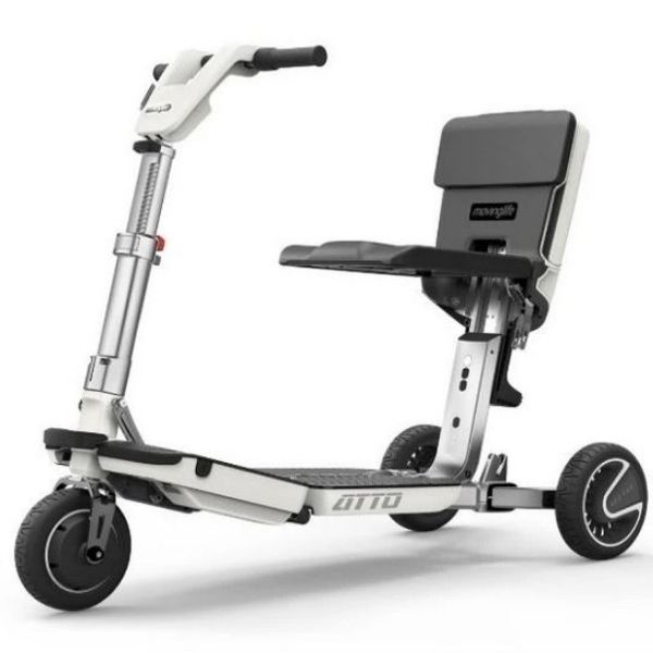 Atto Folding Mobility Scooter Side Front View