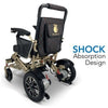 ComfyGo IQ-7000 Remote Control Folding Electric Wheelchair Bronze Black Absortion Design View