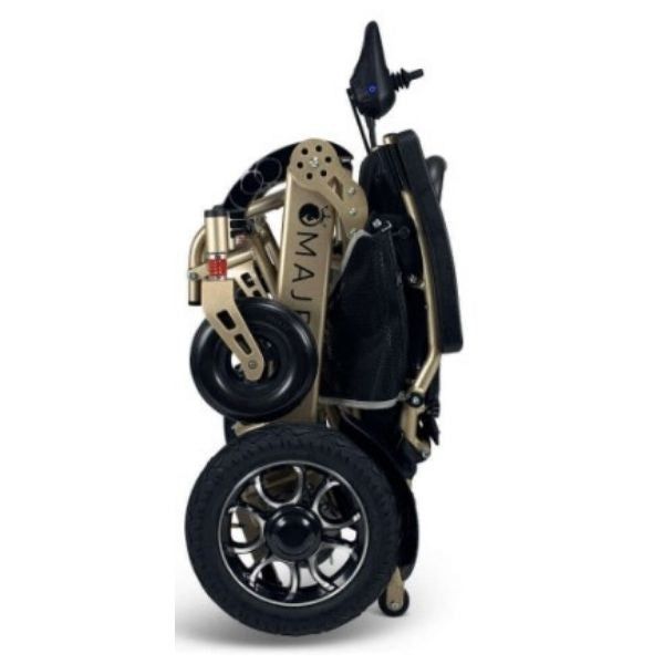 ComfyGo IQ-7000 Remote Control Folding Electric Wheelchair Bronze Frame Color View