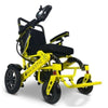 ComfyGo IQ-7000 Remote Control Folding Electric Wheelchair Yellow with Standard Seat View