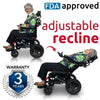 ComfyGo IQ-8000 Limited Edition Folding Power Wheelchair Adjustable Recline View