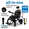 ComfyGo IQ-8000 Limited Edition Folding Power Wheelchair All in One Features View