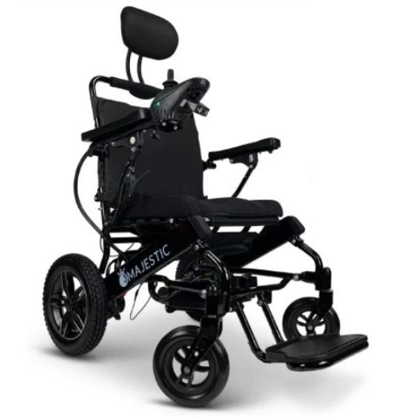 ComfyGo IQ-8000 Limited Edition Folding Power Wheelchair Black Standard Seat Color View