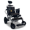ComfyGo IQ-8000 Limited Edition Folding Power Wheelchair Silver Black Seat Color View
