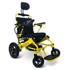 ComfyGo IQ-8000 Limited Edition Folding Power Wheelchair Yellow Standard Seat Color View