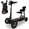 ComfyGo MS 3000 Foldable Mobility Scooter Black Folded and Unfolded View