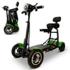 ComfyGo MS 3000 Foldable Mobility Scooter Green Folded and Unfolded View