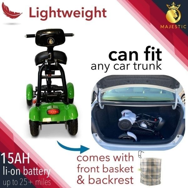 ComfyGo MS 3000 Foldable Mobility Scooter Lightweight Car Fit View