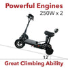 ComfyGo MS 3000 Foldable Mobility Scooter Power Engines View