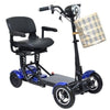 ComfyGo MS 3000 Plus Foldable Mobility Scooter Blue Front Side View