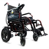 ComfyGo X-6 Lightweight Electric Wheelchair Red Front Right Side View