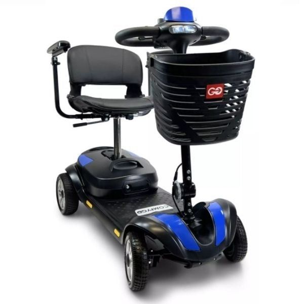 ComfyGo Z-1 Portable Mobility Scooter Blue Front View