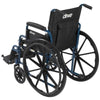 Drive Medical Blue Streak Manual Wheelchair Back Left Side View