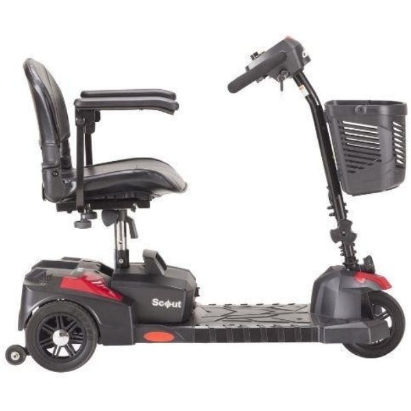 Drive Medical Spitfire Scout 3-Wheel Power Scooter Side View