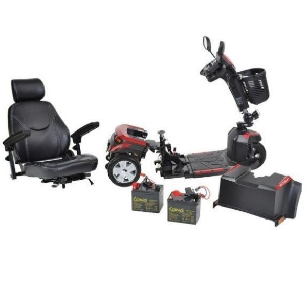 Drive Medical Ventura 3-Wheel Scooter Disassemble View