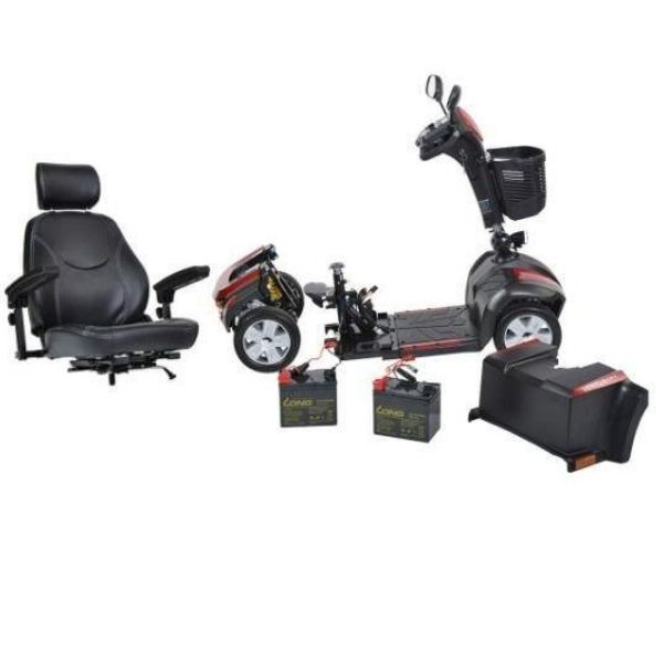 Drive Medical Ventura 4 Wheel Scooter Disassemble View