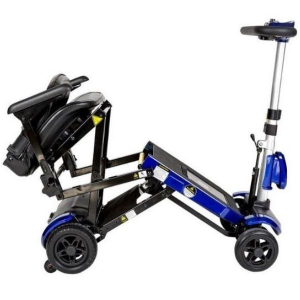 Drive Medical ZooMe Auto-Flex Folding Travel Scooter Folded Parts View