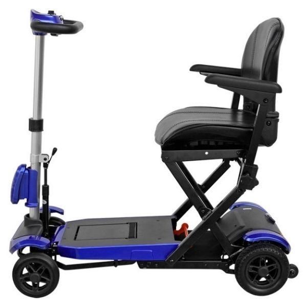 Drive Medical ZooMe Auto-Flex Folding Travel Scooter Side View
