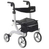 Drive Nitro Euro Style Rollator White Front Right Side View