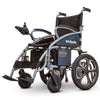 E-Wheels EW-M30 Folding Power Wheelchair Silver Left Side View