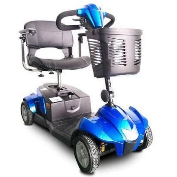 EV Rider City Cruzer 4 Wheel Mobility Scooter Blue Front Right Side View