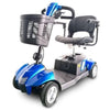 EV Rider City Cruzer 4 Wheel Mobility Scooter Blue Front Left Side View