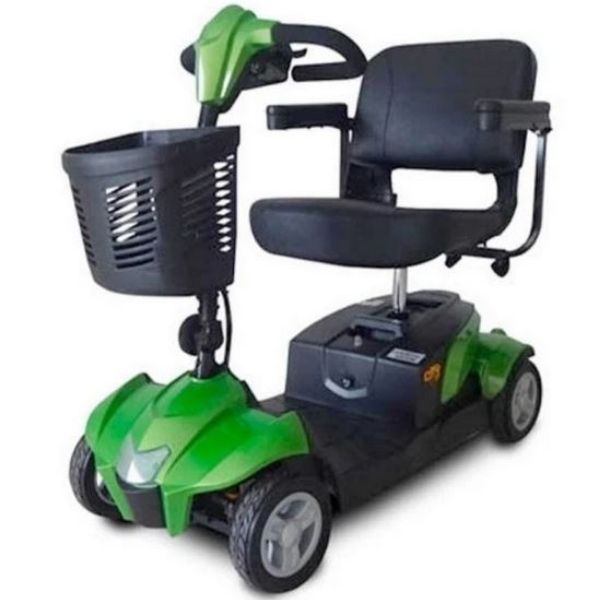 EV Rider City Cruzer 4 Wheel Mobility Scooter Green Front Left  Side View
