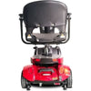 EV Rider City Cruzer 4 Wheel Mobility Scooter Red Back View