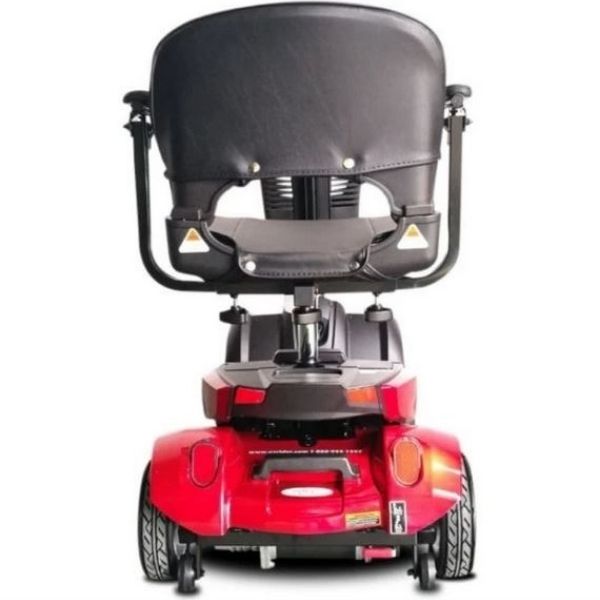 EV Rider City Cruzer 4 Wheel Mobility Scooter Red Back View