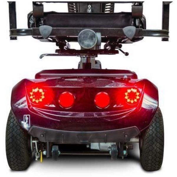 EV Rider City Rider 4 Wheel Mobility Scooter Red Back Lights View