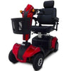 EV Rider City Rider 4 Wheel Mobility Scooter Red Front Left Side View