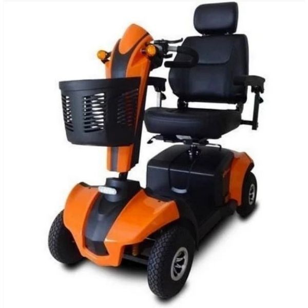 EV Rider City Rider 4 Wheel Mobility Scooter Yello w Front Side View