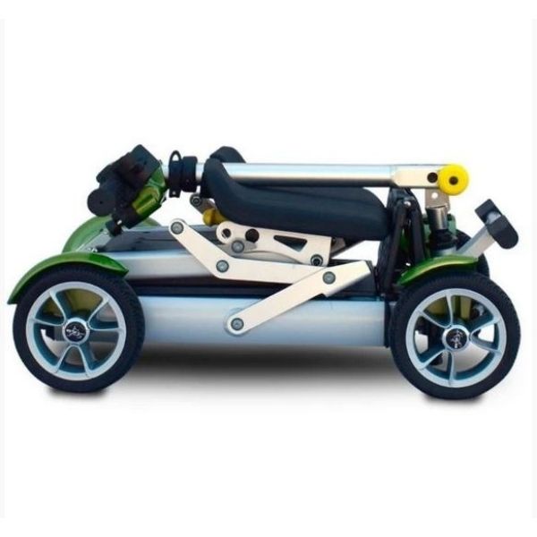EV Rider Gypsy Ultralight Folding Mobility Scooter Green Right Side Folded View