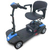 EV Rider Mini Rider Lite 4 Wheel Mobility Scooter Blue front Left Side View