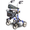 EV Rider Move-x Rollator Blue Front Side View