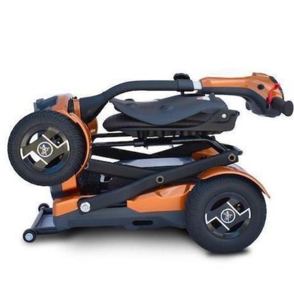 EV Rider Teqno S26 Auto Folding Mobility Scooter Folded Orange View
