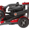 EV Rider Teqno S26 Auto Folding Mobility Scooter Red Folded Down View