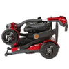 EV Rider Teqno S26 Auto Folding Mobility Scooter Red Folded Side View